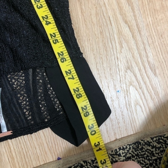 Free People Fit & Flare Black Top Sz XS - Picture 8 of 9